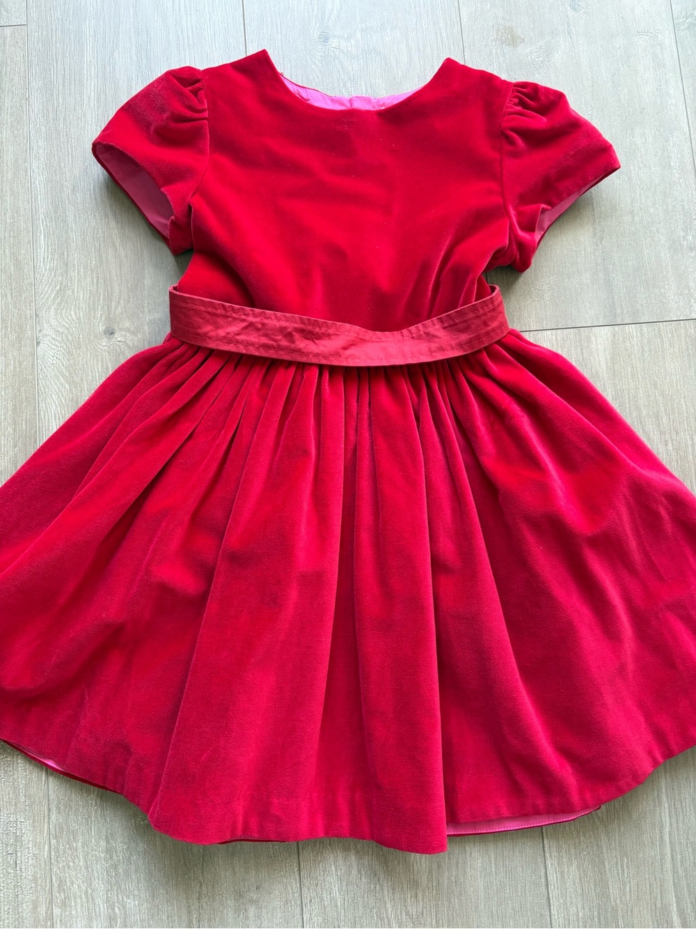 Jacadi red velvet girl’s Dress
